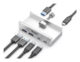 Equip 128967 USB 3.2 Gen 1 (3.1 Gen 1) Type-A šakotuvas, 4 prievadai, 5000Mbit/s, aliuminis