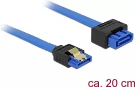 SATA laidas DeLOCK 84971 0,2 m SATA 7 kontaktų SATA 22 kontaktų + Molex 4 kontaktų juodas mėlynas