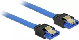 SATA kabelis DeLOCK 84981 1 m SATA 7 kontaktų Juoda Mėlyna