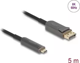DELOCK Active Optical Cable USB-C į DisplayPort 81604 4K 60Hz, USB-C (Alt Mode) į DP, 1,8 m