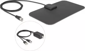 Antena DELOCK 12085 aktyvi visakryptė DAB+ DVB‑T2 stiprinimas 5–25 dB
