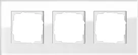 Gira Esprit Glas White stiklinis jungiklio dangtelis, be varžtų, 95×236,8×9,85 mm