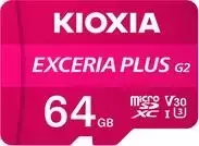 „Kioxia“ 64GB MicroSDXC UHS-I EXCERIA PLUS G2 atminties kortelė