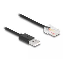 DeLOCK signalinis kabelis 2 m Juodas USB-A RJ-50 Kištukas/Kištukas 67016