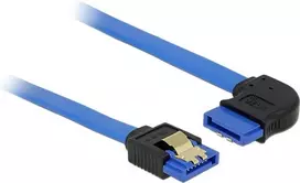 SATA kabelis DeLOCK 84991 0,5 m SATA 7 kontaktų juoda mėlyna