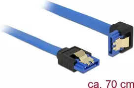 SATA kabelis DeLOCK 85092 0,7 m SATA 7 kontaktų juodas mėlynas