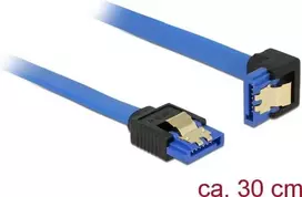 SATA kabelis DeLOCK 85090 juodas mėlynas