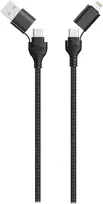 USB laidas 2GO 797369 1,2 m USB A/USB C USB C/Lightning juodas