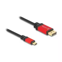 DeLOCK USB Type-C į DisplayPort kabelis 8K 30Hz HDR 1m Raudonas