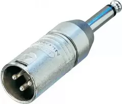 Neutrik NA2MP garso adapteris – XLR3 (vyriškas) į mono kištuką (vyriškas)