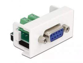 DeLOCK Easy 45 modulis D-Sub 9 kontaktų moteriškas į 10 kontaktų gnybtų bloką