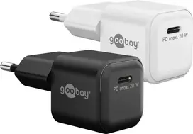 Goobay USB-C™ PD GaN greitasis įkroviklis Nano (20 W) baltas (79151)