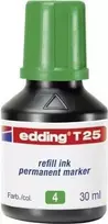 Pripildomas rašalas Edding T 25 žalias 30 ml, skirtas Edding markeriams