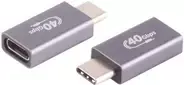 ShiverPeaks BS13-60004 USB 4.0 adapteris, USB-C kištukas–USB-C lizdas, metalinis