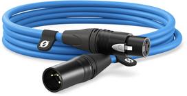 XLR kabelis Rode XLR3M-B 3 m – mikrofoninis laidas nuo patino iki moteriškos jungties, mėlynas