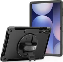 Dėklas su atramėle ir rankenėle JT Berlin, skirtas Samsung Galaxy Tab S10 Ultra / S9 Ultra — juodas