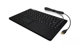 KeySonic KSK-5230 IN (CH) klaviatūra, biuro, USB, QWERTZ, Šveicariška, juoda