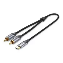 Vention USB-C į 2RCA vyriškas garso laidas, 1m