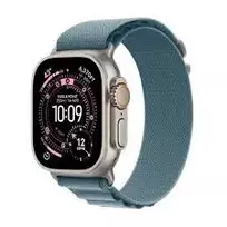 Išmanusis laikrodis Apple Watch Ultra 3 49 mm su elegantiška šviesiai mėlyna juosta, GPS ir koriniu ryšiu (MEWK4QC/A)