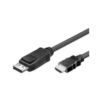 Good Connections Laidas DisplayPort 1.2 į HDMI - 24K auksu dengti kontaktai - OFC - juodas - 3m