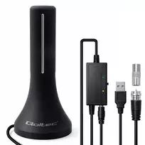 Televizijos antena QOLTEC DVB-T/T2 57065 (vidaus / lauko)