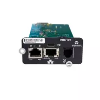 Vertiv Liebert IntelliSlot RDU120 tinklo kortelė, nuotolinio stebėjimo adapteris, RS-485, USB prievadas, UL2900-1 kibernetinio saugumo sertifikuota, 1Gb Ethernet (RDU120)