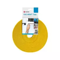Lipnusis kabelio raištis Velcro One Wrap Tape VEL-OW64169 polipropilenas 25 000 mm x 30 mm geltonas