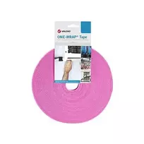 Velcro One Wrap Tape lipnus kabelių raištis polipropilenas 25 000 mm × 50 mm rožinis