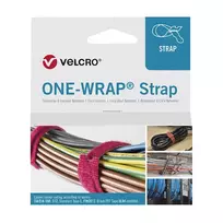Velcro ONE-WRAP 200×13 mm Oranžiniai daugkartiniai kabelių raiščiai, polipropilenas, 25 vnt.