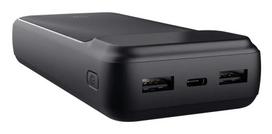 Power bank TRUST 25883 — 20000 mAh Li‑Ion, PD & Quick Charge 3.0, 2×USB‑A + 1×USB‑C, 20 W, Juoda