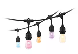 WiZ String Lights protinga girlianda, LED, juoda, Wi-Fi/Bluetooth