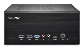 Shuttle XPC slim Barebone XB860G2 - LGA1851, Intel H860, 1xDP, 2xHDMI, 2 PCIe lizdai (1x 16X ir 1x X1), 2x Intel LAN (1G + 2.5G), 8x USB, 3x M.2, 24/7 nepertraukiamam darbui