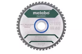 Metabo FZ/FA pjūklo diskas 190 x 30 mm, 48 dantys, plieninis