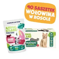 ANIMAL ISLAND jautiena sultinyje kačių ėdalas monopakuotė 40x85g
