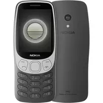 Nokia 3210 4G (2024) (TA-1618) Grunge Black – 2,4 colio TFT ekranas, 128MB atmintis, 64MB RAM, Dual SIM, Bluetooth 5, 2 MP kamera