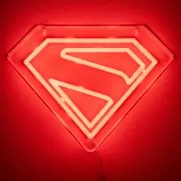 LED neoninė sieninė lempa Paladone Superman PP14478SMTVN, dekoratyvinis sienos ženklas