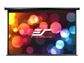 SALE OUT. Elite Screens Electric125H Spectrum Screen 125'' 16:9 / Įstrižainė 312,5 cm, plotis 276,5 cm x aukštis 155,7 cm / Juodas korpusas / Elektrinis varikliu valdomas ekranas / Montavimas prie sienos ir lubų