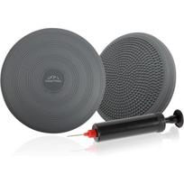 Everest Fitness balansavimo pagalve, ortopedine pripuciama pusiausvyros pagalve su pompa, Ø33 cm, pilka