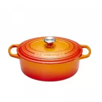 Le Creuset Signature ovalus troškintuvas 27 cm vulkaninė spalva