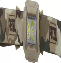 Petzl ARIA 2 RGB camo – įkraunama kaktinė lempa su reguliuojamu spinduliu ir RGB režimais (E070BB01)