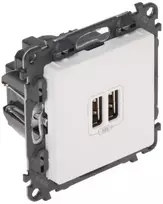Sieninis lizdas su USB Legrand Valena Life LE-753112