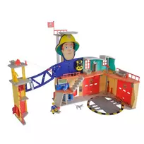 Simba-Dickie Fireman Sam Mega Gaisrinė XXL žaidimų rinkinys – licencijuotas statinys su personažais