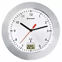 Bresser Optics MYTIME BATH RC laikrodis apvalus sidabrinis baltas