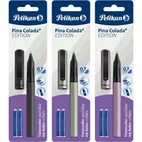Pelikan Pina Colada Edition rašiklis, mėlynas, 0,7 mm, plonas, tinkantis dešiniarankiams ir kairiarankiams