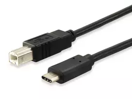Equip USB 2.0 Type C į Type B laidas, 1 m, juodas