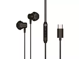 Pridedamos ausinės CONCEPTRONIC BRENDAN04B — USB-C, 20–20000 Hz, 1,2 m laidas, 14 g, juodos