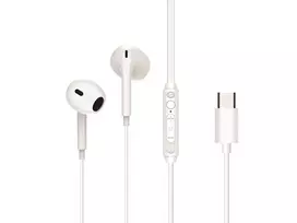 Laidinės ausinės CONCEPTRONIC BRENDAN02W USB-C, į ausį, 20–20000 Hz, 1,2 m laidas, baltos