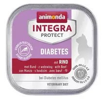 Šlapias kačių ėdalas Animonda Integra Protect Diabetes 100 g – jautiena, suaugusioms katėms, gliukozės reguliavimui, be grūdų ir cukraus