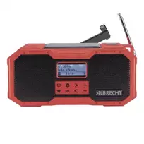 Albrecht DR 112 DAB+ lauko radijas su sukama rankena, UKW, SOS, žibintuvėlis, saulės baterija, PowerBank (27911)