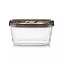 Stiklinis vakuuminis indas su plastikiniu dangteliu Caso VacuBoxx Eco M, 0,8 l, skaidrus
